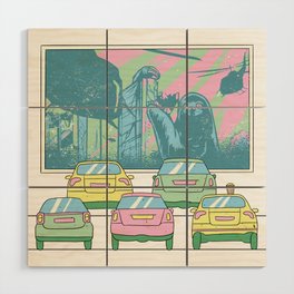 Drive In Movies Wood Wall Art