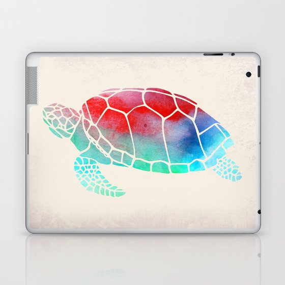 Watercolor Turtle Laptop & iPad Skin
