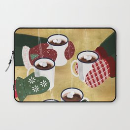 Hot cocoa toast in gold Laptop Sleeve