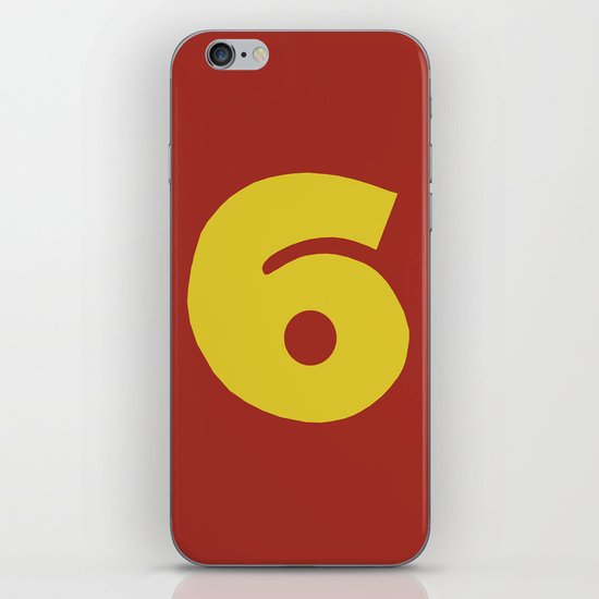 Number 6 iPhone & iPod Skin