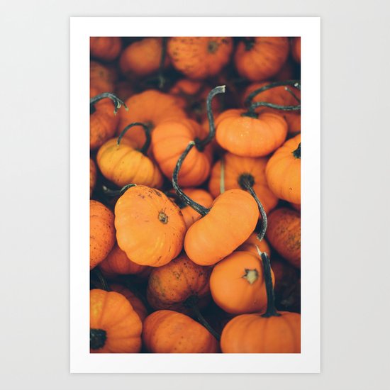 Obligatory Pumpkin Selfie Art Print