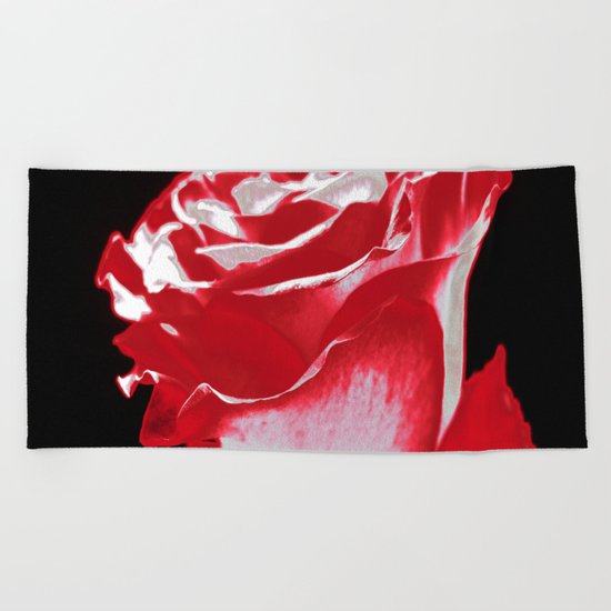 Colorful Rose P Beach Towel