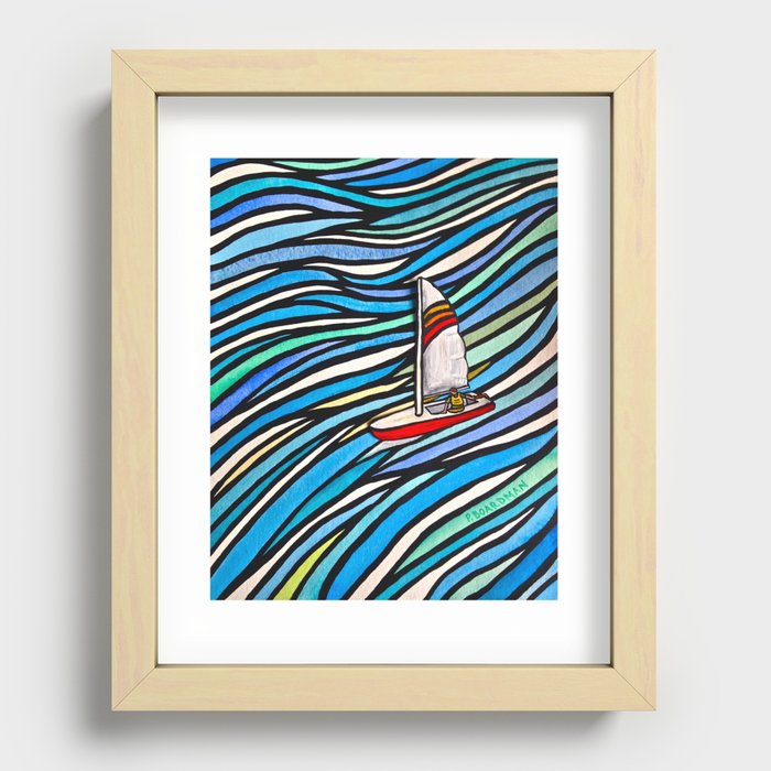 Wind Over Water Recessed Framed Print