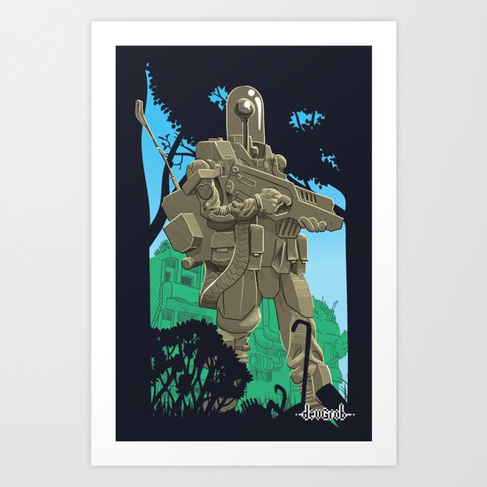Robotic Warfighter MK.5D (devGrob) Art Print