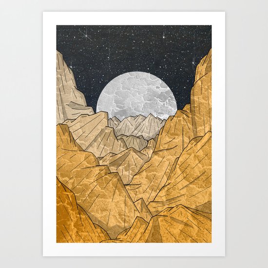 Copper Mounts Art Print