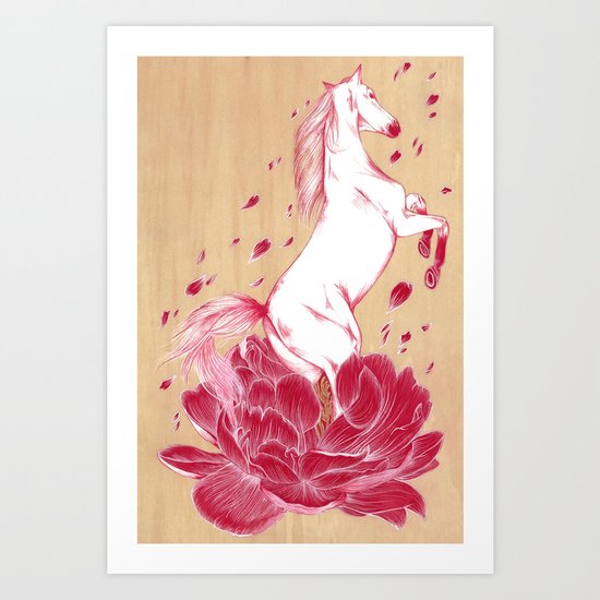 Year of The Horse Art Print