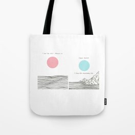 I am The Sea I Drown in Tote Bag