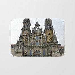 Spain Photography - Cathedral In Santiago De Compostela Bath Mat