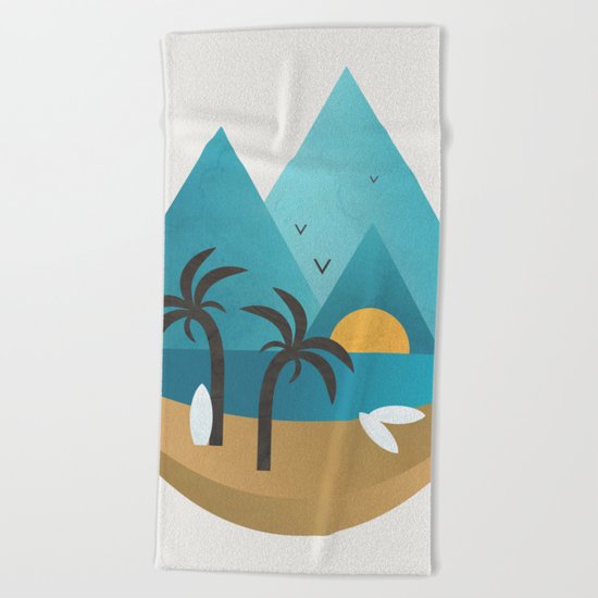At the Beach Beach Towel
