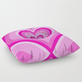 Pink Love Heart Floor Pillow
