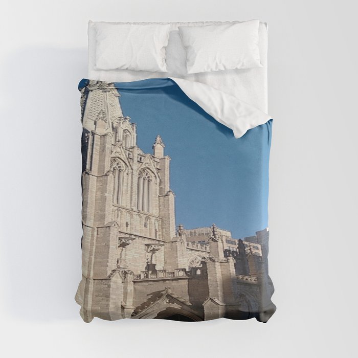 Church Photo in NYC Duvet Cover