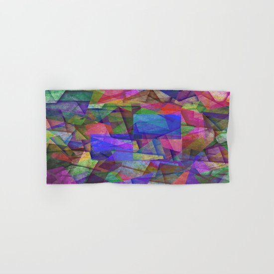 Pieces Of colour - Abstract, colour fragments Hand & Bath Towel