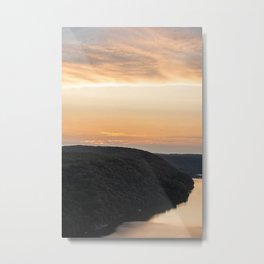 Sunset Over The Susquehanna River Metal Print