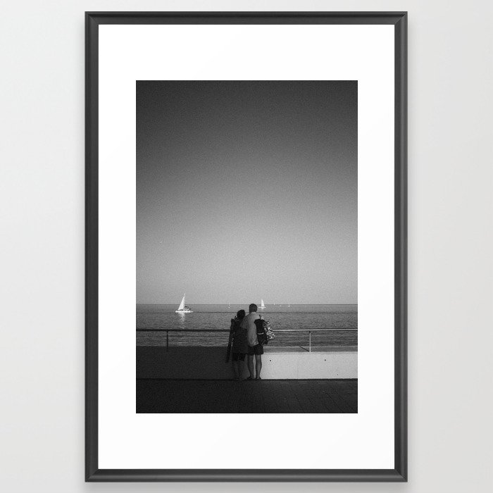 Lovers in Barcelona Framed Art Print
