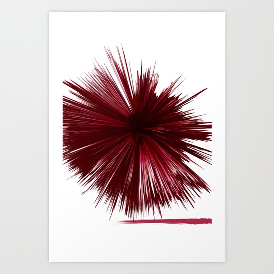 Born Red Art Print