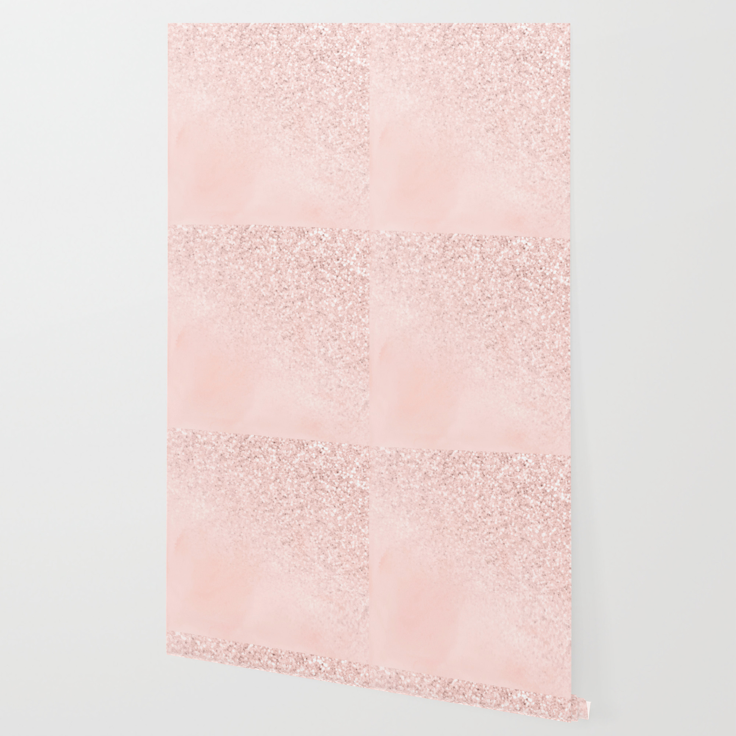 She Sparkles Rose Gold Pastel Light Pink Luxe Wallpaper By Naturemagick Society6