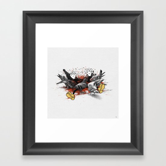 Pop Culture Consumption Framed Art Print