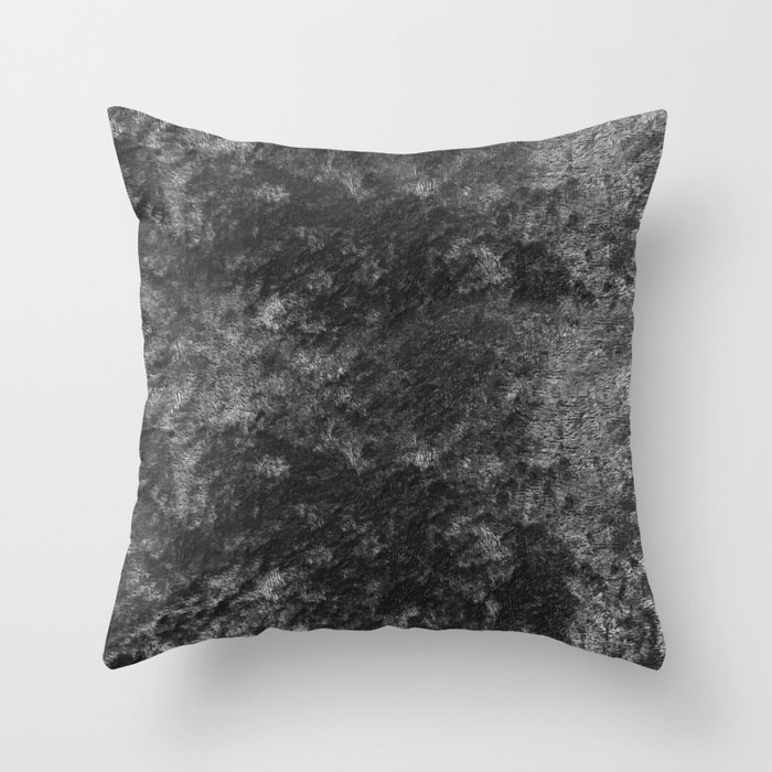 Charcoal skies velvet Throw Pillow by RoseAesthetic Society6