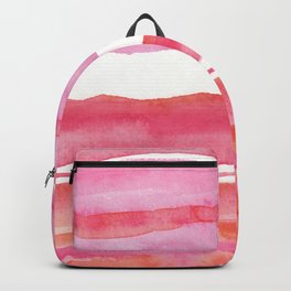 Watercolor summer pink and orange 002 Backpack