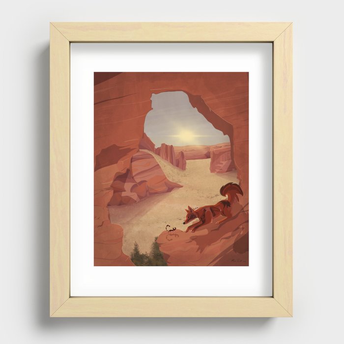 Afternoon in Arizona Recessed Framed Print