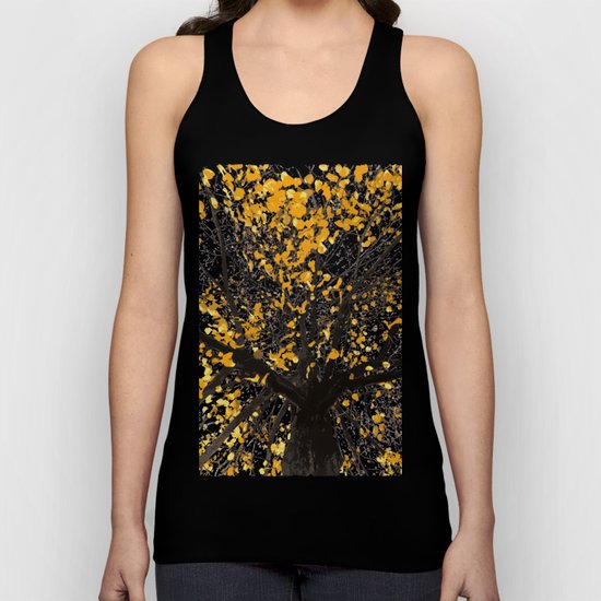 Yellow Leaves Unisex Tank Top