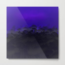 Cloudy forest Metal Print