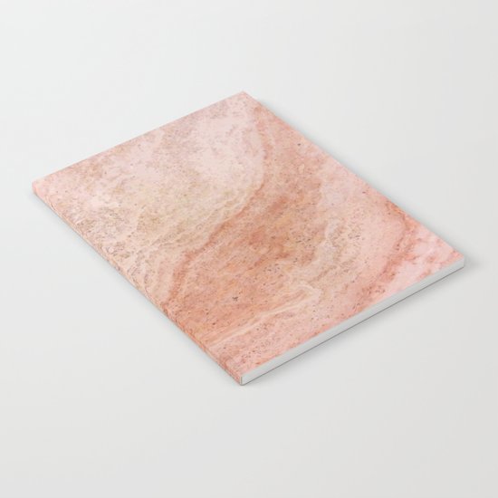 Polished Rose Gold Marble Notebook