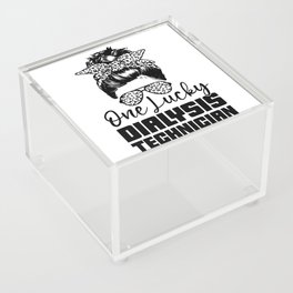 One Lucky Dialysis Technician Nephrology Tech Acrylic Box