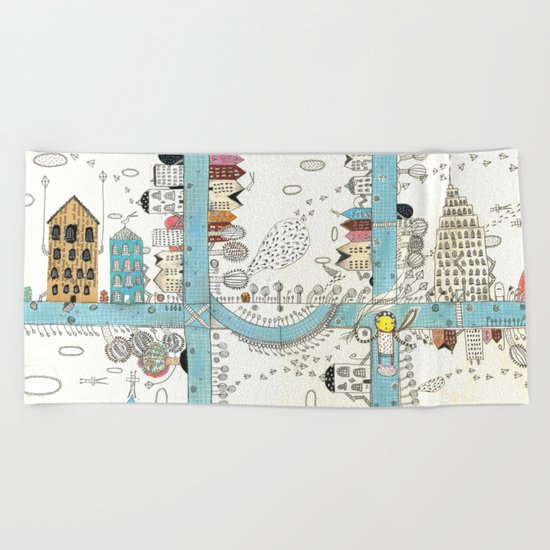 DownTown Beach Towel