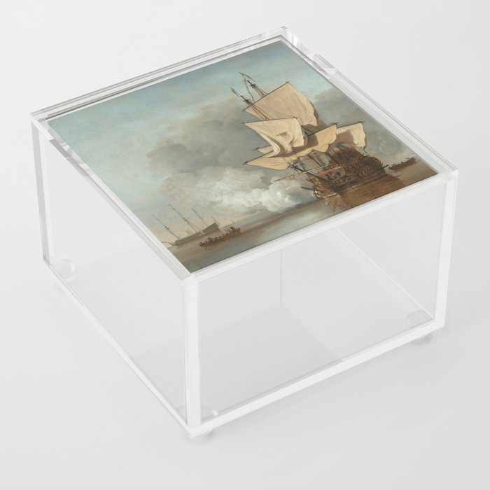 Ship on the sea Acrylic Box