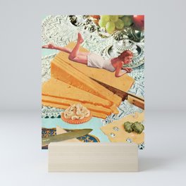 Money Can't Buy You Happiness, But It Can Buy You Cheese Mini Art Print
