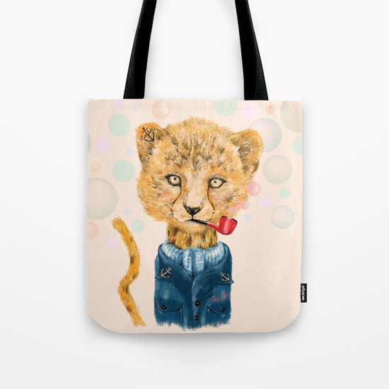 Cheetah Sailor Tote Bag