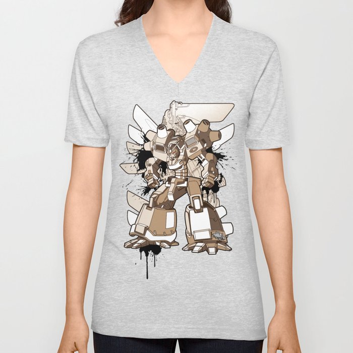 Gundam Style V Neck T Shirt