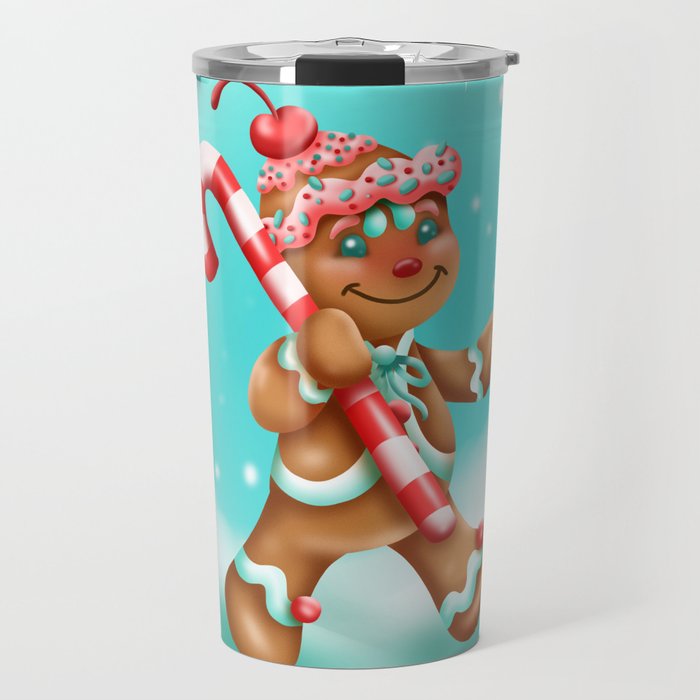 Gingerbread Man Travel Mug