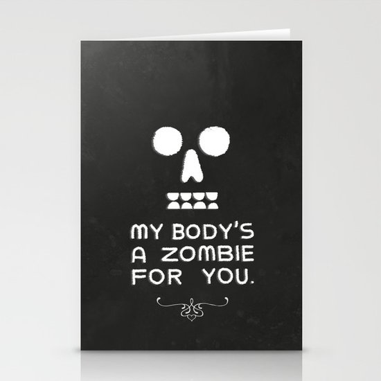 Zombie Love Stationery Cards