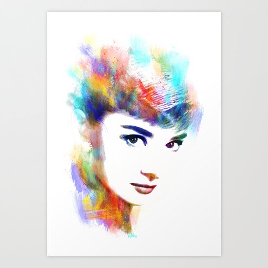 Audrey Hepburn Art Print