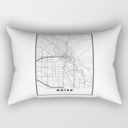 Boise Map Rectangular Pillow