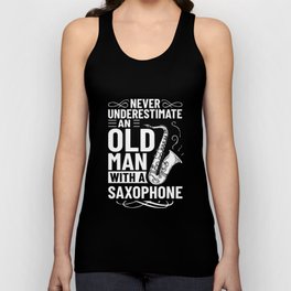 Saxophone Musician Alto Tenor Instrument Beginner Unisex Tank Top