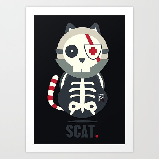 Scat Art Print
