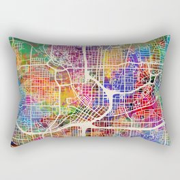 Atlanta Georgia City Map Rectangular Pillow