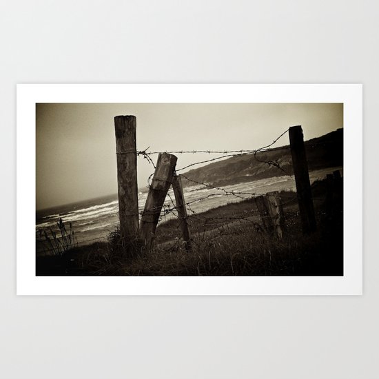 Fences and Defences. Art Print
