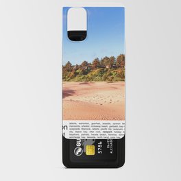 Beach at Sunset | Oregon Coast | Travel Photography Minimalism Android Card Case