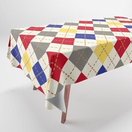 argyle in primary Tablecloth