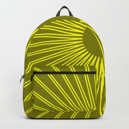 sun with olive background Backpack