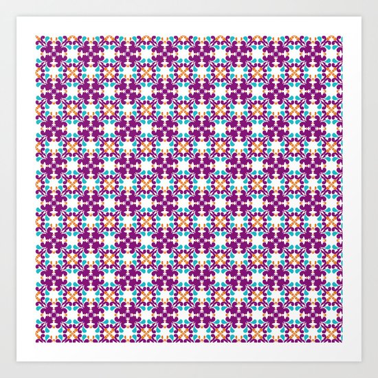 Magic in purple Art Print