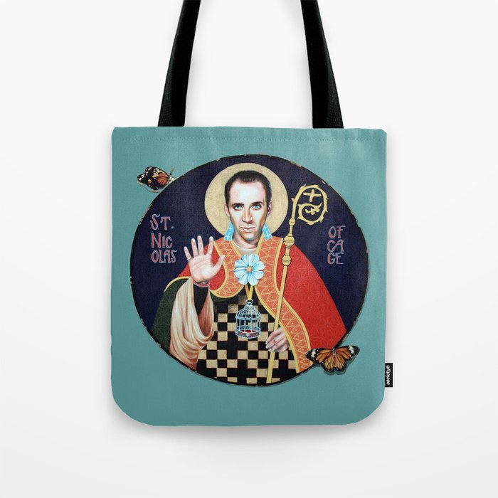 Saint Nicolas of Cage Tote Bag