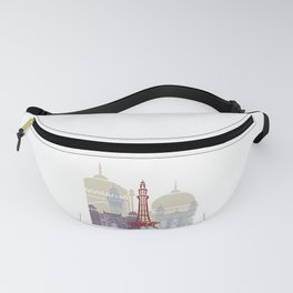 Lahore skyline poster Fanny Pack