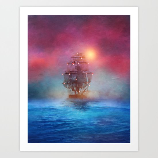 The lights Art Print
