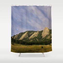 Starry Flatirons Shower Curtain