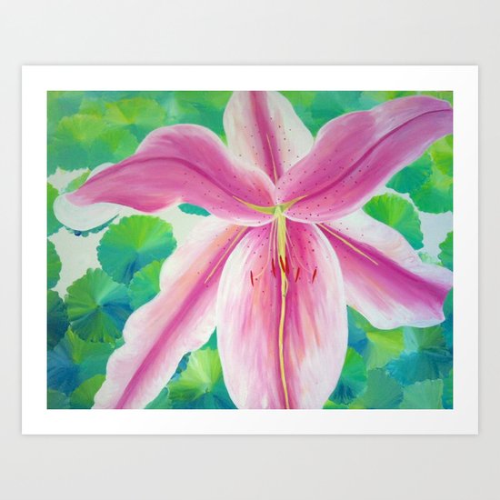 Jane's Lily Art Print